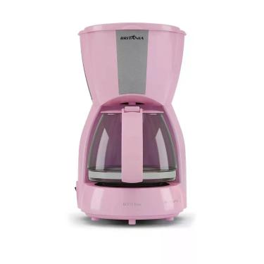 Imagem de Cafeteira Elétrica Britânia BCF15 Plástico 15 Xícaras Rosa 0,6L 600ml 550W 220V com Filtro Permanente
