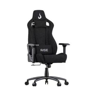 Imagem de Cadeira Gamer Rise Mode Z5, Ângulo Ajustável, Braço 4D, Preto, Tecido - RM-CG-Z05-BK-FBC