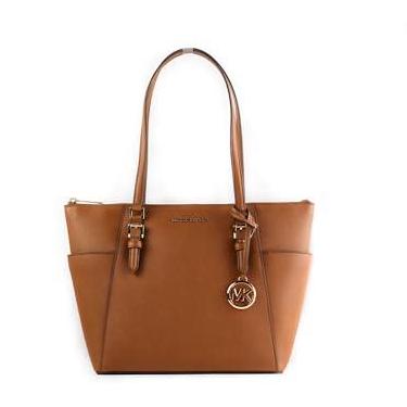 Imagem de Michael Kors Charlotte Bolsa grande com zíper superior, Bolsas, Malas, NS Marron