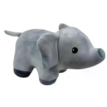 Imagem de Elefante De Pelúcia Cinza 24 Cm Comp. Linha Baby Lavável
