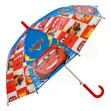 Imagem de Guarda Chuva Infantil Criança Desenho Carros Disney Automático 48cm - 