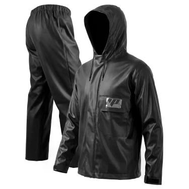 Imagem de Capa de Chuva com Capuz e Bolso PVC Impermeável Pantaneiro, M