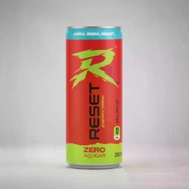 Imagem de Energy Drink Zero açúcar Melancia Reset 269Ml - 6 Unidades - Hope