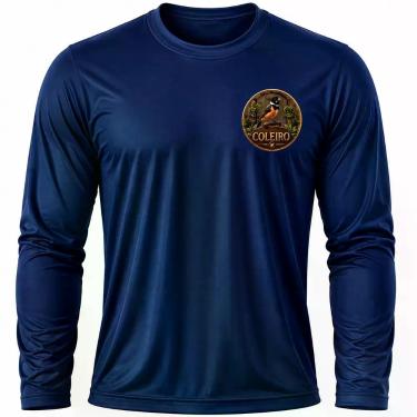 Imagem de Camisa Uv +50 Pássaro Coleiro - Proteção Solar cor:Azul MarinhoTamanho