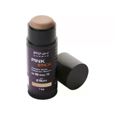 Imagem de Pink cheeks protetor solar facial pink stick 21km fps90 fpuva70 15,5g