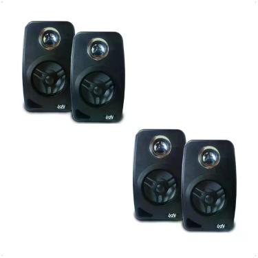 Imagem de COMP Kit 2 Pares Caixa de Som Ambiente com Alto-Falante 70W (cada) RMS