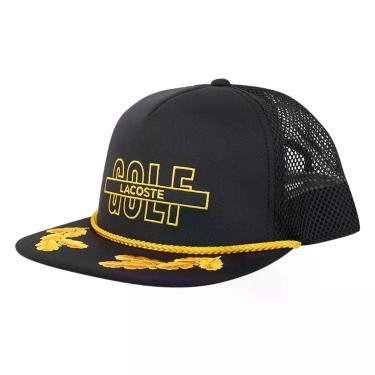 Imagem de Boné Lacoste Aba Reta Snapback Masculino, Preto, Único