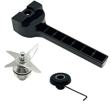 Imagem de Conjunto de lâmina molhada 104675 STM102R 1152 com soquete de chave de substituição para Vitamix Blender 500 4500 5000 5200 5500 6300 VM0102 VM0103 VM0104 VM0197, serve para 1,8 g, 197 g, 195 g, 197 g, 195 g, 197 g, 195 g, 15 kg ,360. Recipiente padrão de 8 g, 946 ml