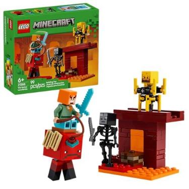 Imagem de LEGO Minecraft A Batalha de Lava no Nether 21266 (99 Peças)