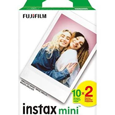 Imagem de Filme instantâneo Fujifilm Instax Mini, branco, pacote com 2 | A película instax garante nitidez