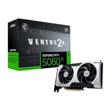 Imagem de PLACA DE VIDEO NV RTX5060TI 8GB GDDR7 128BITS VENTUS 2X OC PLUS MSI 912-V536-023