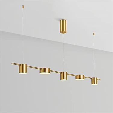 Imagem de Lustres modernos de LED para sala de estar, mesa de jantar, lustre de teto, luminária suspensa para cozinha, luminária regulável para lustre interno