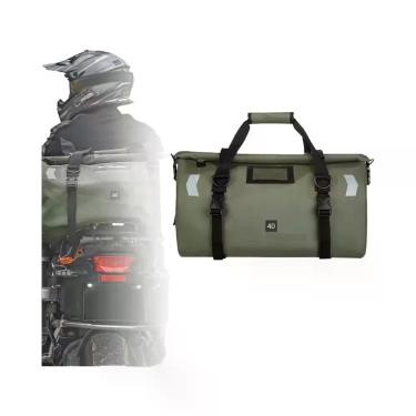 Imagem de Bolsa De Selim Para Motocicleta Impermeável Preta 20L-130L, Mochila De