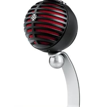 Imagem de Shure Microfone condensador digital MV5 com cabos USB e Lightning - Preto com espuma vermelha