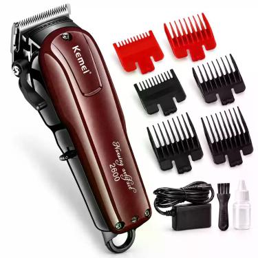 Imagem de Máquina cortar Cabelo Profissional Sem Fio Pentes Disfarce Original Ke