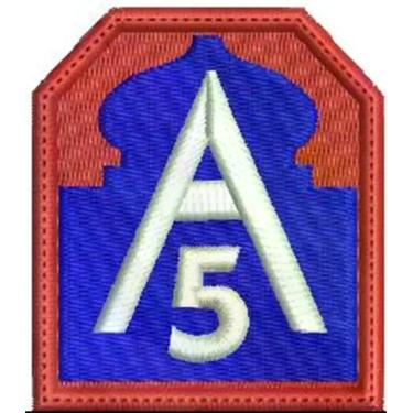 Imagem de Patch Bordado A5 (QUINTO EXÉRCITO ALIADO) 7x6 cm - Alto Padrão