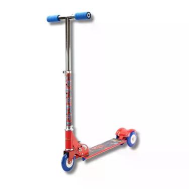 Imagem de Patinete infantil ajustavel e dobravel homem-aranha - bbr toys