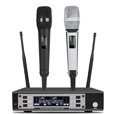 Imagem de SOMLIMI original EW135G4 Sem Fio Microfone Profissional para Cantares Performances dePalco Karaoke Conferenciada lgreja Palestra (135-Preto+Branco)