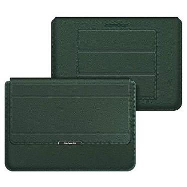 Imagem de Capa protetora para laptop XWU, capa protetora fina de couro de poliuretano com suporte para notebook HP, Lenovo, MacBook, Air Pro, Dell, Samsung, etc