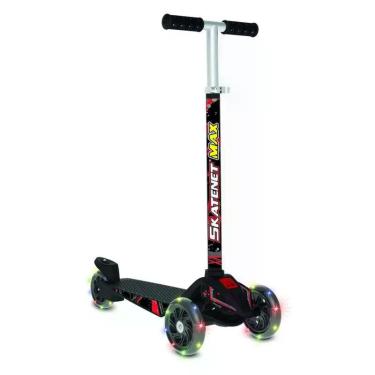 Imagem de Patinete Skatenet Max Black Led 1520 - Bandeirante, Preto, Skatenet Ma