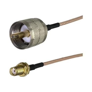 Imagem de Cabo Coaxial RF UHF RG316 RG58 PL259 SO239 Para SMA Macho Fêmea Com Co