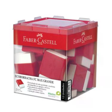 Imagem de Caixa Borracha Faber Castell Fc Max Grande - Branca C- 12 Unidades
