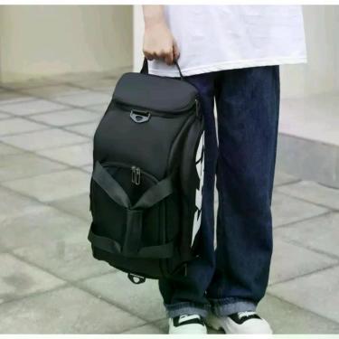 Imagem de Bolsa Kz Utilidades Academia Fitness em Poliéster Preto Unissex com Compartimentos Separados e Alça Regulável