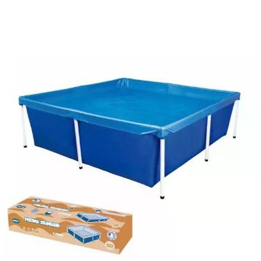 Imagem de Piscina Infantil 2000 Litros Quadrada Estruturada Standard - 1004 Mor