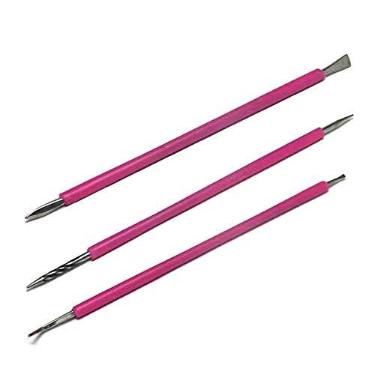 Imagem de Kit isis cutelaria para unhas palito espatula inox