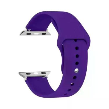 Imagem de Pulseira De Silicone Para Apple Watch 44mm 45mm 40mm 41mm 42-38mm, Bra