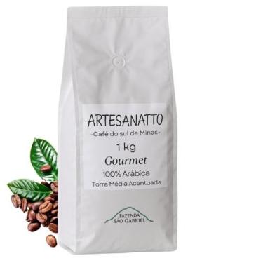 Imagem de Café Gourmet Moído 100% Arábica 1kg Torra Média Acentuada - Cultivo de Altitude no Sul de Minas Guaxupé - Sabor Equilibrado Aroma Envolvente Graos Selecionados