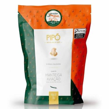 Imagem de Pipoca Gourmet Pronta Salgada Sabor Manteiga Aviação 36g Sachê Individ