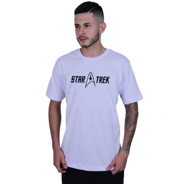 Imagem de Camiseta Unissex Star Trek Jornada Estrelas - Lafre, Branco, G