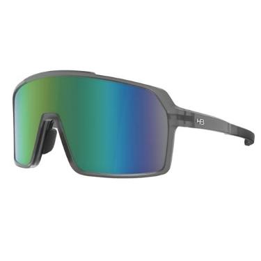 Imagem de HOT BUTTERED - Óculos de Sol HB GRINDER - Proteção UV, Óculos Escuros Masculino e Feminino, Performance Esportes Ciclismo - Cinza Redondo, Lente Espelhada
