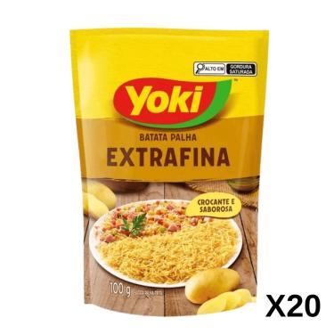 Imagem de Batata Palha Extrafina 100g Caixa com 20 Unidades - YOKI