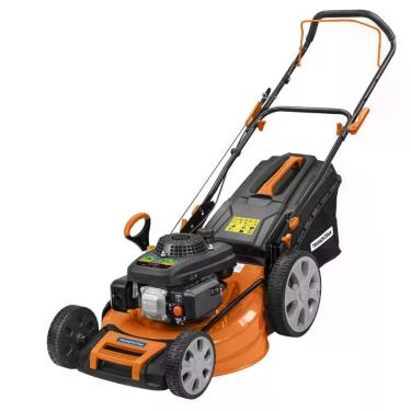 Imagem de Cortador De Grama A Gasolina Tramontina Cc53m Motor 159cc Em Metal Com Recolhedor Rígido