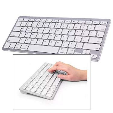 Imagem de Teclado Bluetooth Universal sem Fio Ipad Iphone Computador Android Mac Note