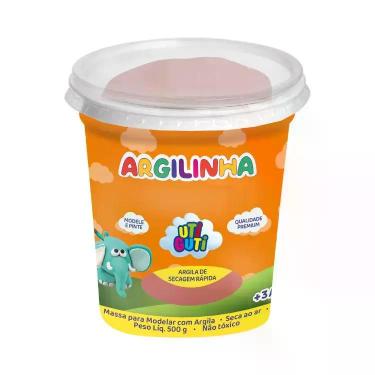 Imagem de Argilinha Massa de Modelar com Argila Terracota Pote 500g