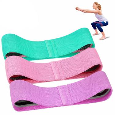 Imagem de Kit 3  Faixas Elásticas De Exercício Hip Bands Diferentes - BELLATOR