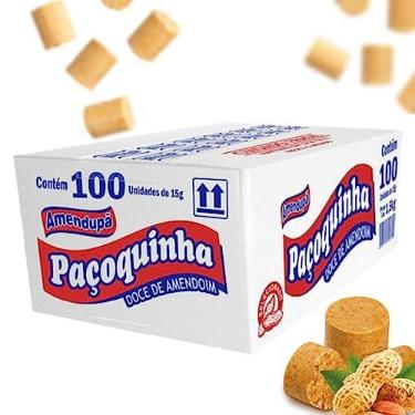 Imagem de Paçoca rolha amendoim 1,5KG 100unid