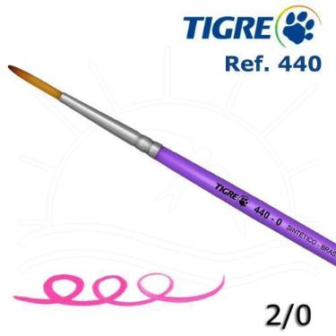 Imagem de Pincel Tigre 440 - Redondo Liner Sintético Mesclado, 2/0