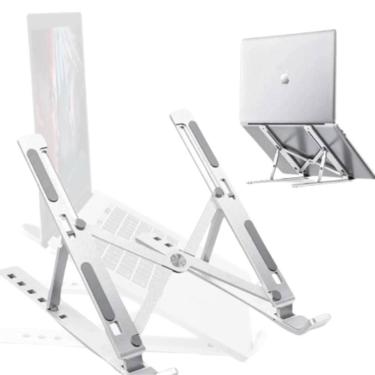 Imagem de Suporte Notebook Alumínio 12 A 17 Pol Portátil Ergonômico