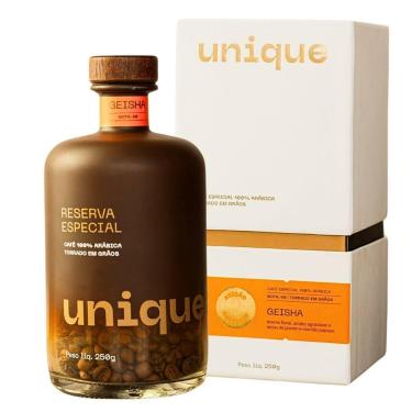 Imagem de Café Em Grão Unique Geisha 90 Pontos na Garrafa 250g
