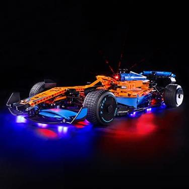 Imagem de YEABRICKS LED Light Kit for Lego - Technic McLaren Formula 1 Race Car Building Blocks Model, LED Light Set Compatible with 42141(Lego Set NOT Included)
