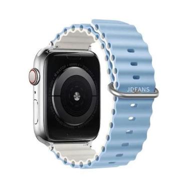 Imagem de Pulseira De Silicone Ocean Band Para Apple Watch Ultra Série 10 9 8 7 