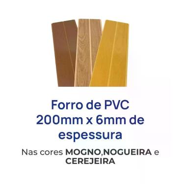 Imagem de Forro pvc madex 6mm madeirado frisado - 1,00mt c/ 6 unidades cor: cere