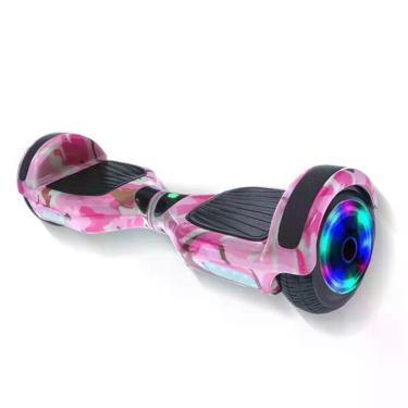 Imagem de Hoverboard Overboard Skate Elétrico Led Rosa Camuflado Nº17