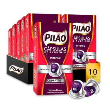 Imagem de PACK PILÃO INTENSO LUNGO - 10 PACOTES DE 10 CÁPSULAS