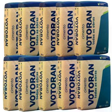 Imagem de Kit 10 Sacos de Cimento para Todas as Obras 50 Kilos VOTORAN - Votoran