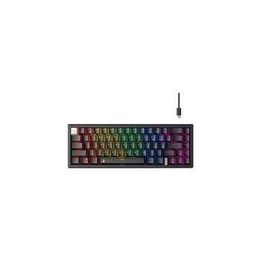 Imagem de Teclado Mecânico Gamer Rise Mode GM1 Pro Black, ARGB, Mini (65%), Switch Outemu Blue, USB-C, Preto - RM-TCM-GM1P-BBLUE